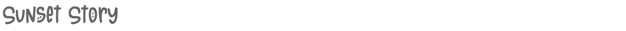 Sample characters Sunset Story Font